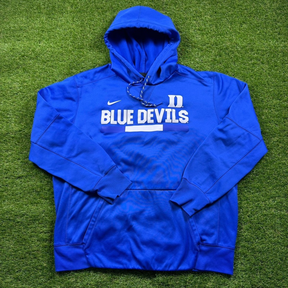 Duke Blue Devils Nike Hoodie Men's XL Pullover Sweatshirt Blue Basketball